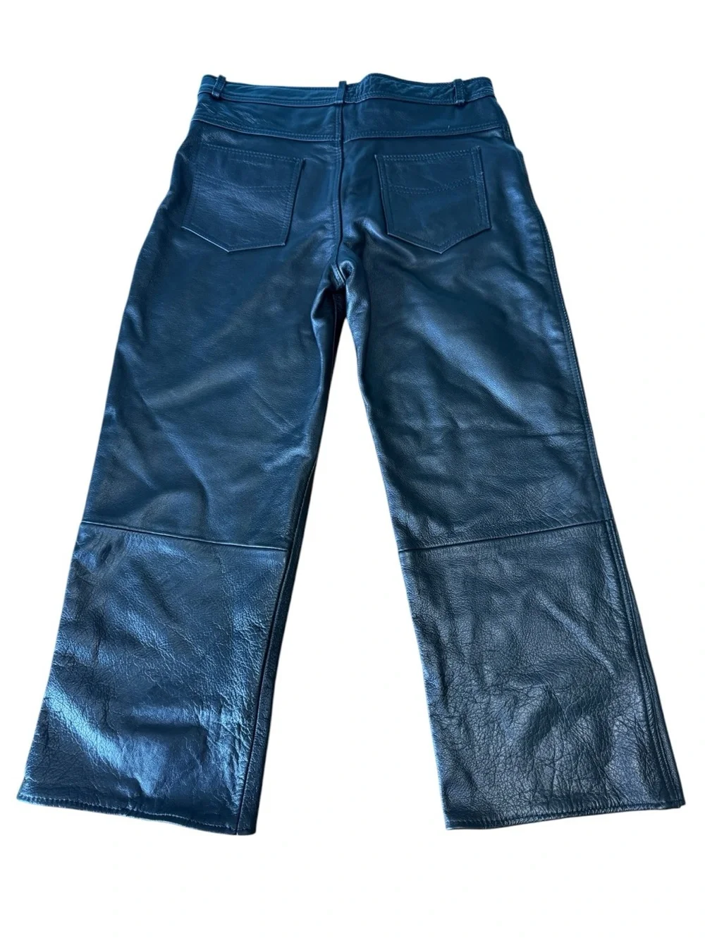 XELEMENT Advanced Motocycle Gear Black Leather Motorcycle Pants 34x28